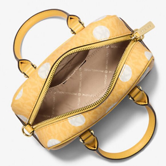 Michael Kors Thompson Extra-Small Polka Dot Signature Logo Satchel NWT - Picture 2 of 2